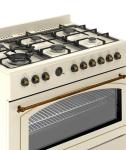 Ferre 90cm Dual Fuel Range Cooker - Cream