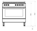 Ferre 90cm Dual Fuel Range Cooker - Cream