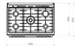 Ferre 90cm Dual Fuel Range Cooker - Cream