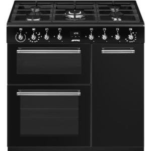 Smeg 90cm Dual Fuel Range Cooker - Black