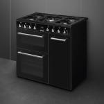 Smeg 90cm Dual Fuel Range Cooker - Black