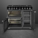 Smeg 90cm Dual Fuel Range Cooker - Black