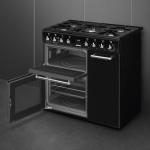 Smeg 90cm Dual Fuel Range Cooker - Black