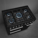 Smeg 90cm Dual Fuel Range Cooker - Black