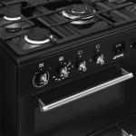 Smeg 90cm Dual Fuel Range Cooker - Black