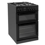 ElectriQ 60cm Black Dual Fuel Cooker