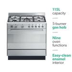 Smeg 90cm Dual Fuel Range Cooker - Stainless Steel