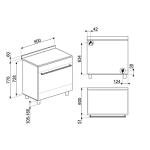 Smeg 90cm Dual Fuel Range Cooker - Stainless Steel