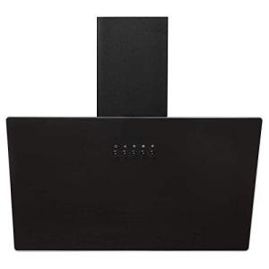 SIA 60cm Black Angled Glass Cooker Hood