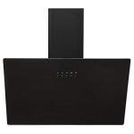 SIA 60cm Black Angled Glass Cooker Hood