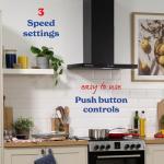 Russell Hobbs 60cm Black T-Shaped Cooker Hood
