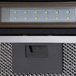SIA 60cm Black Angled Glass Cooker Hood