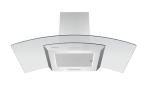 Curved Glass Wall-Mounted Cooker Hood with LED