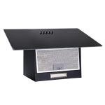 SIA 60cm Black Angled Glass Cooker Hood