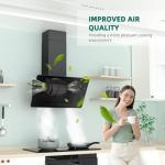 60cm Angled Chimney Cooker Hood with LED Lights