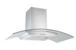 Curved Glass Wall-Mounted Cooker Hood with LED
