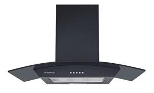 Cookology Black Curved Glass 70cm Cooker Hood