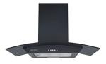 Cookology Black Curved Glass 70cm Cooker Hood