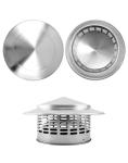 QWORK® Stainless Steel Roof Rain Cap 160mm