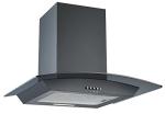 Cookology 60cm Curved Glass Cooker Hood in Black