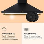 Klarstein 90cm Wall Mount Cooker Hood with LED Lights