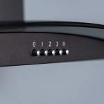 SIA 60cm Black Curved Glass Cooker Hood