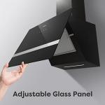 Ciarra 60cm Angled Kitchen Extractor Hood with WiFi