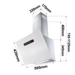 CIARRA 60cm Wi-Fi Touch Control Cooker Hood