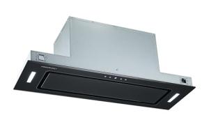 90cm Built-in Black Glass Canopy Cooker Hood