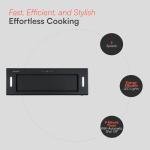 90cm Built-in Black Glass Canopy Cooker Hood