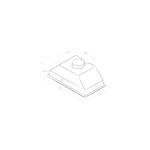 Elica 54cm Grey Canopy Cooker Hood