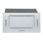 SIA 52cm White Glass Extractor Fan for Cookers