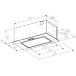SIA 52cm White Glass Extractor Fan for Cookers