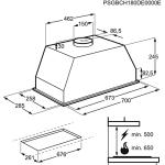 AEG 5000 Series 70cm Canopy Cooker Hood