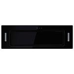 90cm Black Glass Canopy Cooker Hood