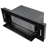 90cm Black Glass Canopy Cooker Hood