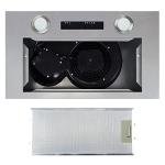ElectriQ 52cm Silver Canopy Cooker Hood