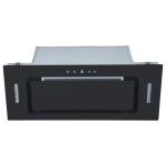 90cm Black Glass Canopy Cooker Hood