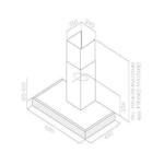 Samsung 60cm Slimline Stainless Steel Cooker Hood