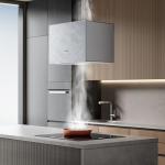 Ciarra 48cm WiFi Ceiling Cooker Hood - Ivory Mist
