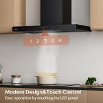 Ciarra 90cm WiFi Touch Control Chimney Hood