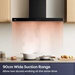Ciarra 90cm WiFi Touch Control Chimney Hood