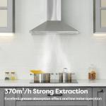 CIARRA 60cm Stainless Steel Kitchen Vent Hood