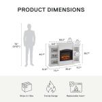 Ameriwood Home Lamont Mantel Fireplace, White