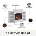Ameriwood Home Lamont Mantel Fireplace, White