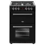Black 60cm Belling Dual Fuel Farmhouse Cooker