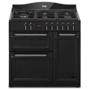 Creda 90cm Black Dual Fuel Range Cooker