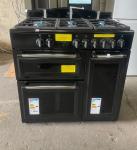 Creda 90cm Black Dual Fuel Range Cooker