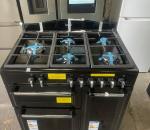 Creda 90cm Black Dual Fuel Range Cooker