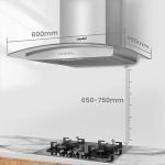60cm Stainless Steel Chimney Cooker Hood with LED Light